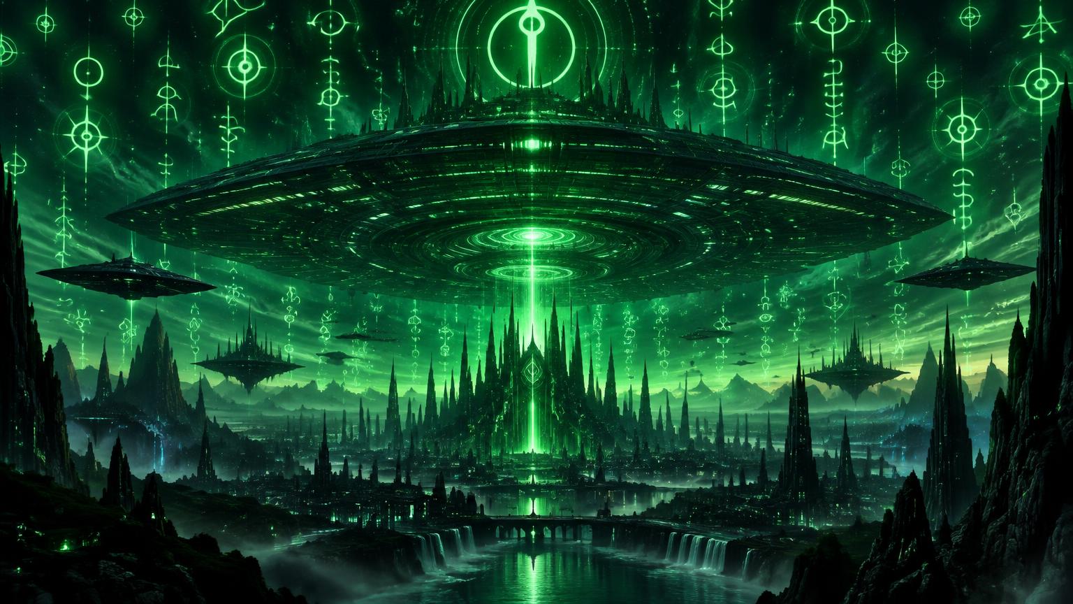 Mothership Over the Spires